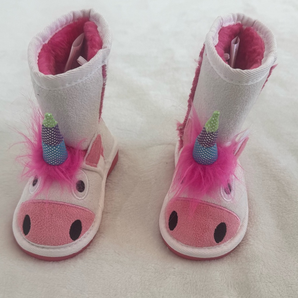 Lazy One Size XXS 4-5 Unicorn Slipper Boots.  New condition / never worn.
